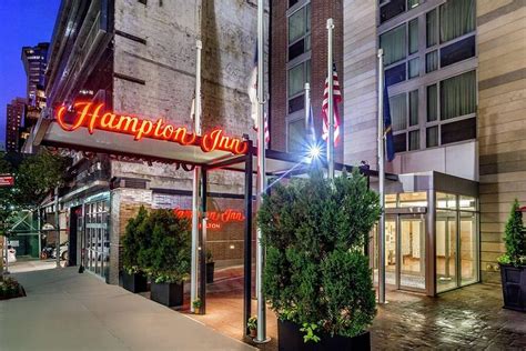Trains operated by NJ Transit from Newark Airport into Manhattan are the cheapest method for getting into New York. . Hampton inn manhattan